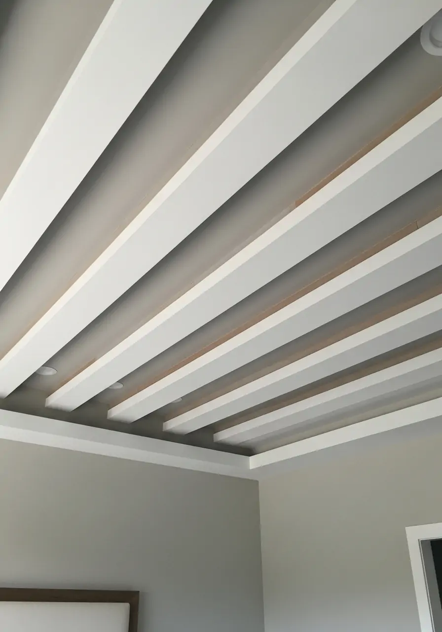 Straight Line Drop Design - 50 Best Down Ceiling Design Bedrooms Ideas