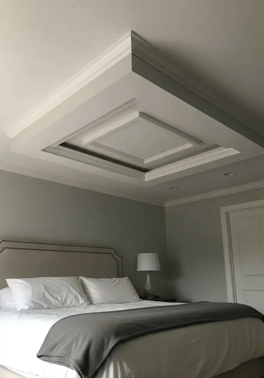 Balanced Gypsum Panel Drop - 50 Best Down Ceiling Design Bedrooms Ideas