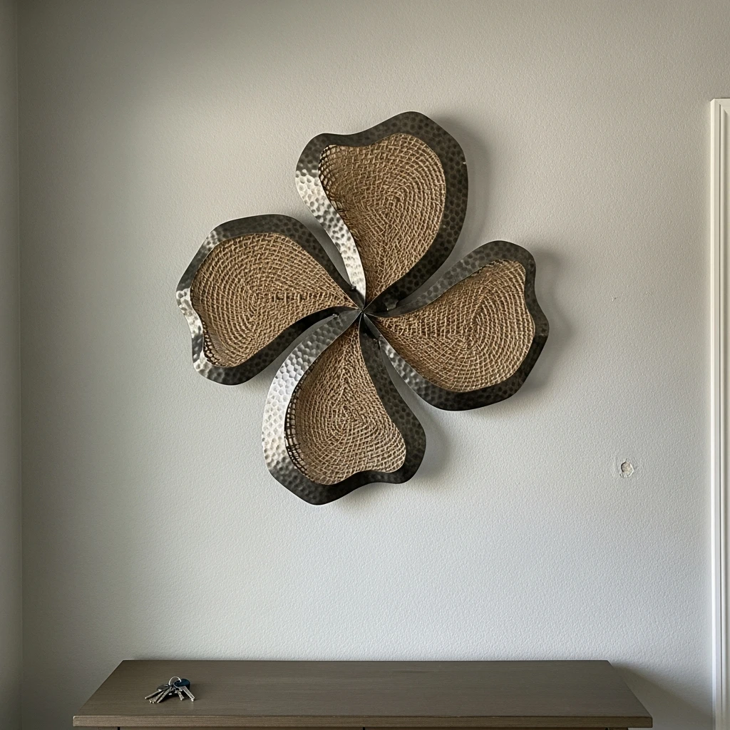 Sculptural Wall Art - 50 Beautiful & Budget-Friendly Entryway Accent Wall Ideas for a Fresh Look