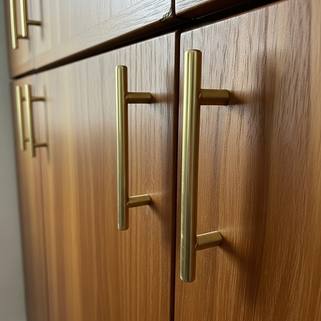 Brass Hardware Upgrades - 50 Budget-Friendly Mid Century Modern Apartment Decor Ideas