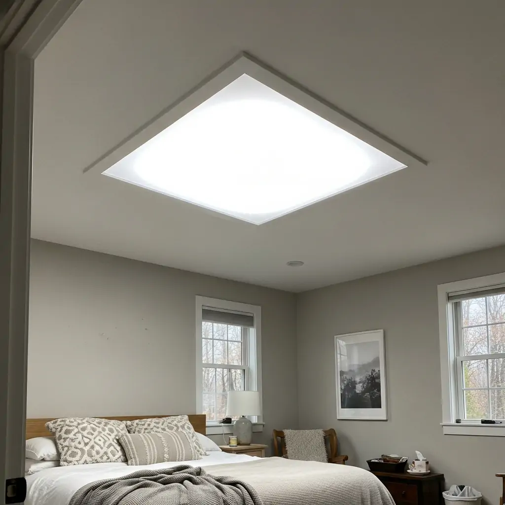 Skylight-Inspired LED Opening Ceiling - 40 Modern Bedroom Ceiling Ideas That Will Make Your Room Look Like a Luxury Hotel