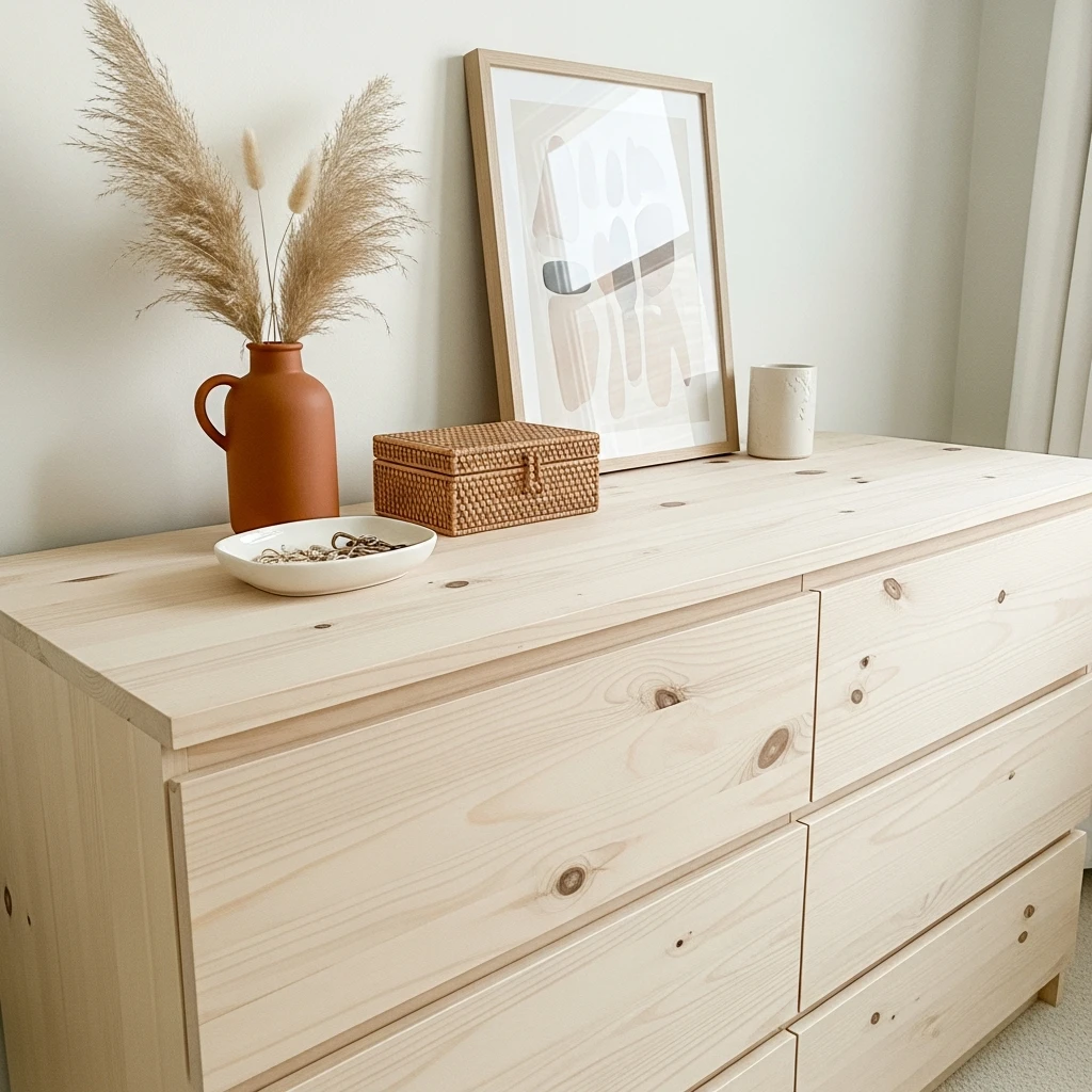 Light Wood Dresser - 50 Beautiful Modern Boho Bedroom Ideas for a Cozy Update