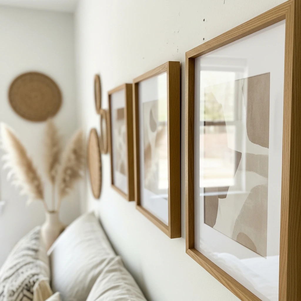 Simple Wood Frames - 50 Beautiful Modern Boho Bedroom Ideas for a Cozy Update