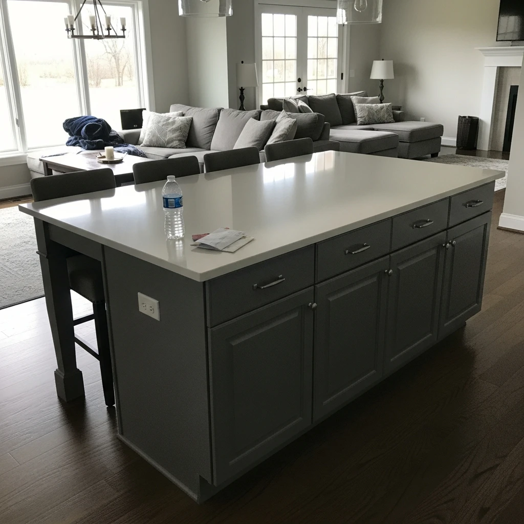 Kitchen Island Boundary - 50 Beautiful & Simple Open Kitchen Partition Ideas (No Major Reno Needed!)