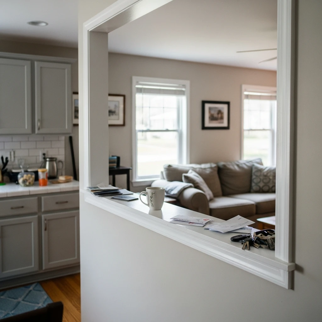 Half Wall Divider - 50 Beautiful & Simple Open Kitchen Partition Ideas (No Major Reno Needed!)