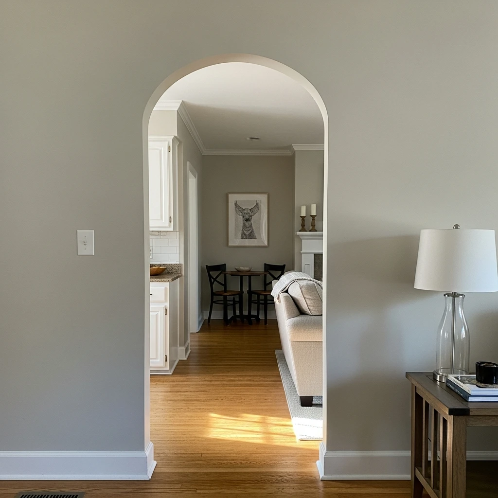 Soft Transition Arch - 50 Beautiful & Simple Open Kitchen Partition Ideas (No Major Reno Needed!)