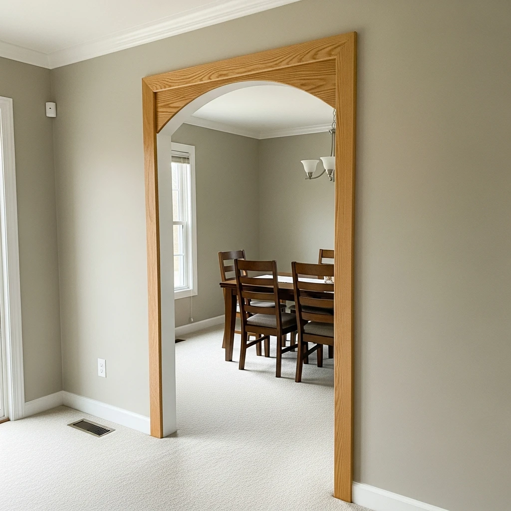 Decorative Wooden Arches - 50 Beautiful & Simple Open Kitchen Partition Ideas (No Major Reno Needed!)