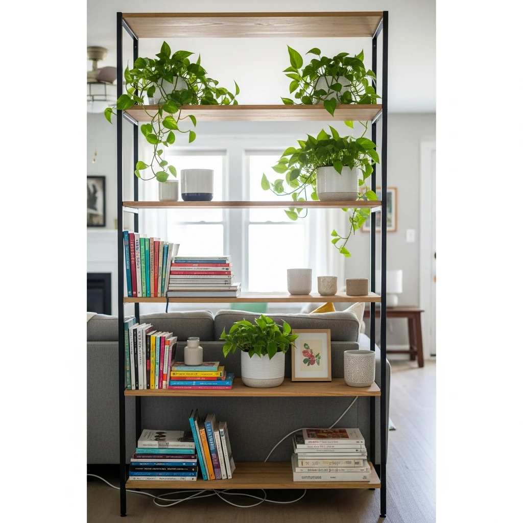 Open Shelving Partition - 50 Beautiful & Simple Open Kitchen Partition Ideas (No Major Reno Needed!)