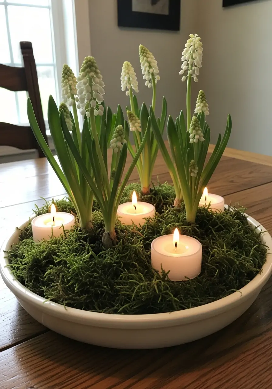 Mini Candle Garden - 50 Simple Spring Centerpiece Ideas You Need To Pin Now
