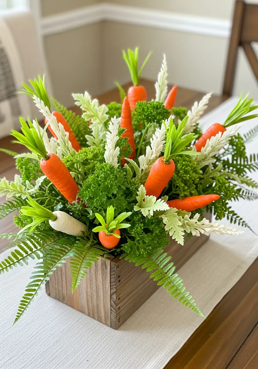 Carrot Theme Centerpiece - 50 Simple Spring Centerpiece Ideas You Need To Pin Now