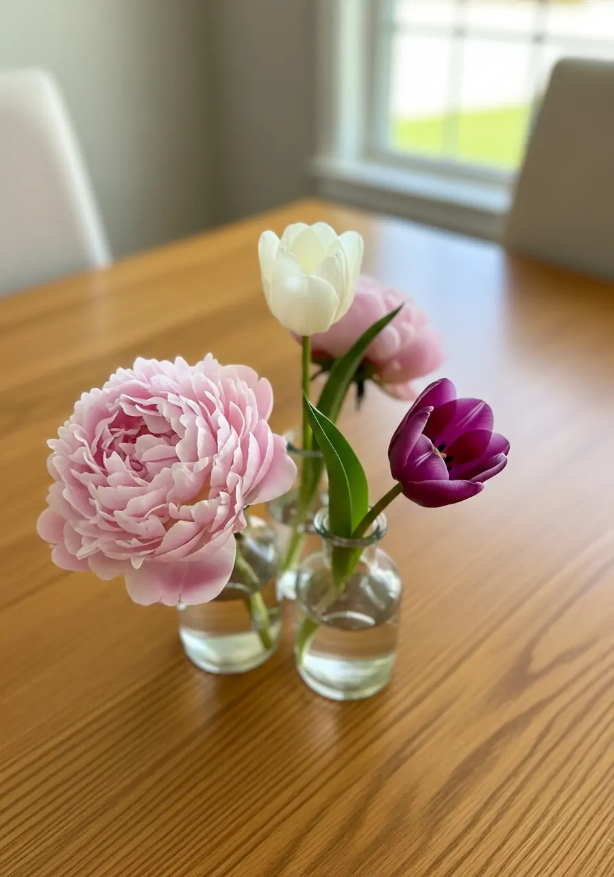 Single Stem Minimalist Vase - 50 Simple Spring Centerpiece Ideas You Need To Pin Now