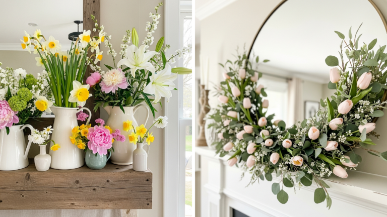 50 Spring Mantel Decorating Ideas