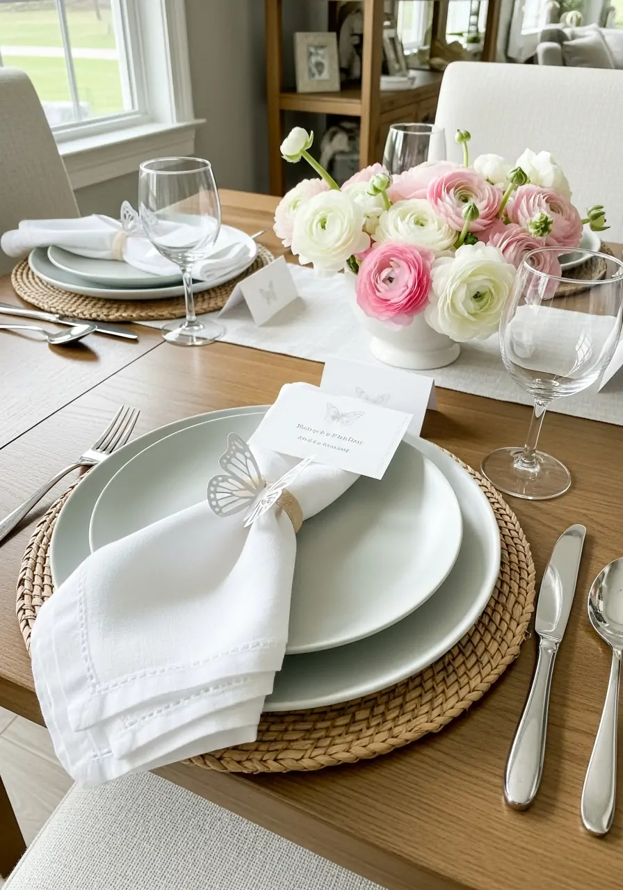 Butterfly Table Details - 50 Spring Table Decor Ideas You Need Right Now