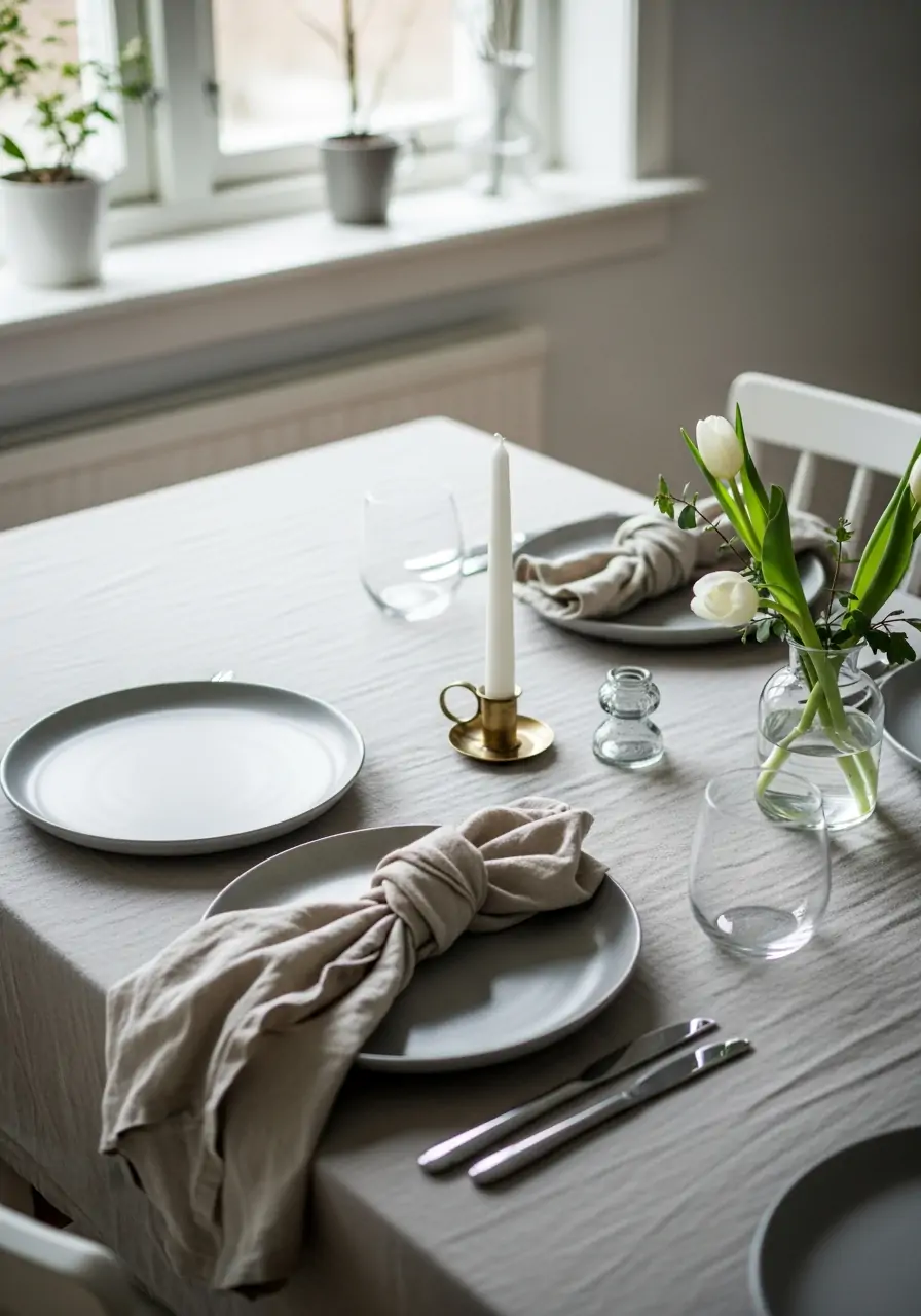 Scandinavian Spring Table - 50 Spring Table Decor Ideas You Need Right Now