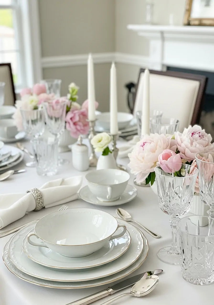 Elegant Spring Dinner Table - 50 Spring Table Decor Ideas You Need Right Now