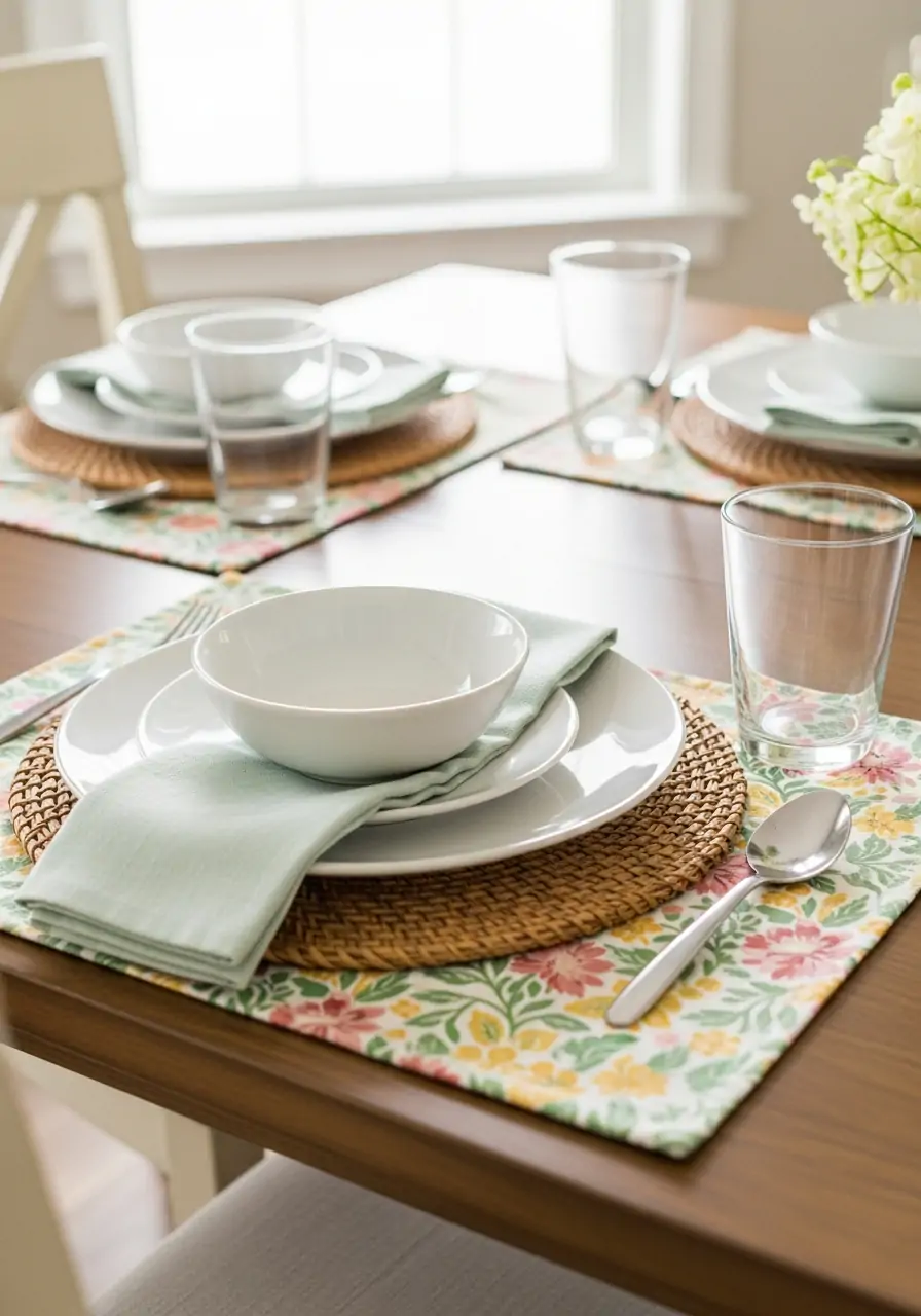 Floral Placemats - 50 Spring Table Decor Ideas You Need Right Now