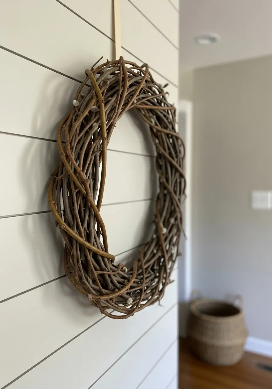 Simple Willow Branch Wreath - 50 Best Spring Wreath Ideas for Your Door