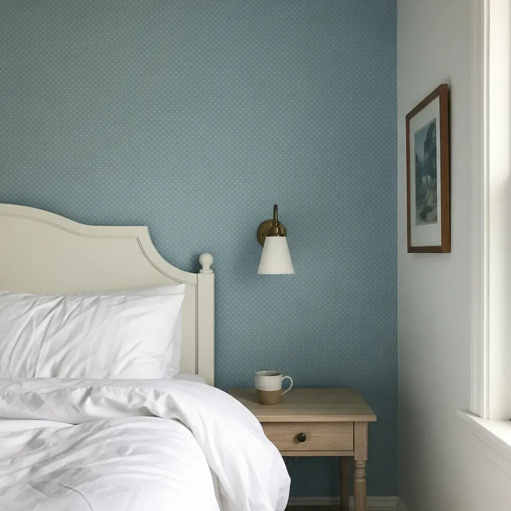 Calming Powder Blue - 39 Simple Wallpaper Ideas That Will Change Your Bedroom