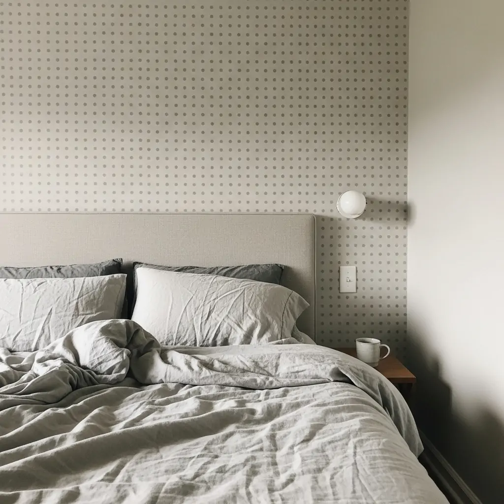 Simple Polka Dots - 39 Simple Wallpaper Ideas That Will Change Your Bedroom