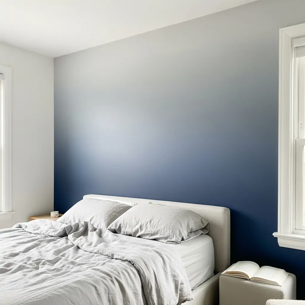 Ombre Fade Effect - 39 Simple Wallpaper Ideas That Will Change Your Bedroom