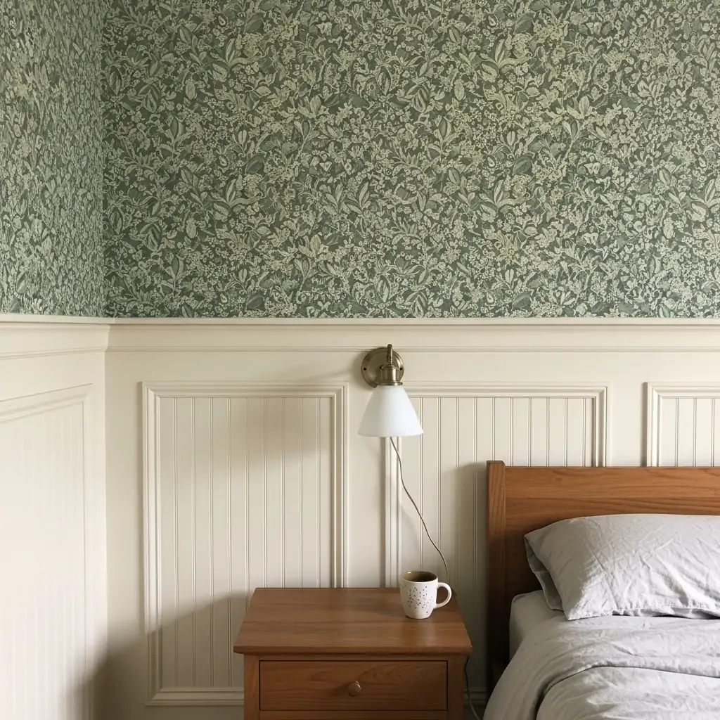 Wallpaper Half The Wall - 39 Simple Wallpaper Ideas That Will Change Your Bedroom