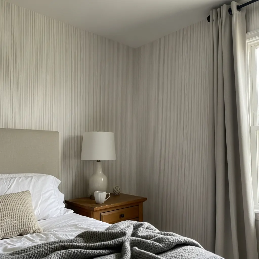 Classic Vertical Stripes - 39 Simple Wallpaper Ideas That Will Change Your Bedroom