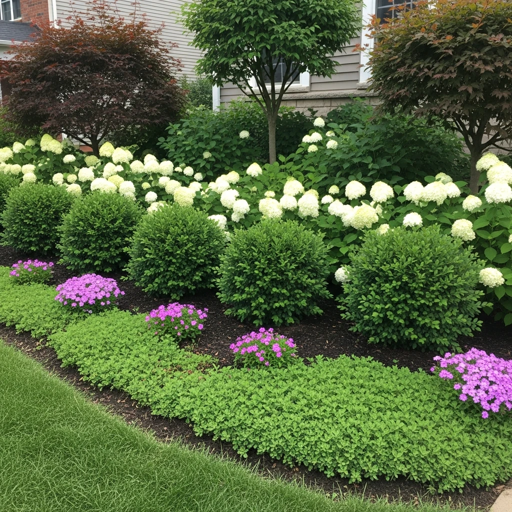 Layered Planting Design - 50 Front Yard Landscaping Ideas for a Beautiful, Budget-Friendly Home