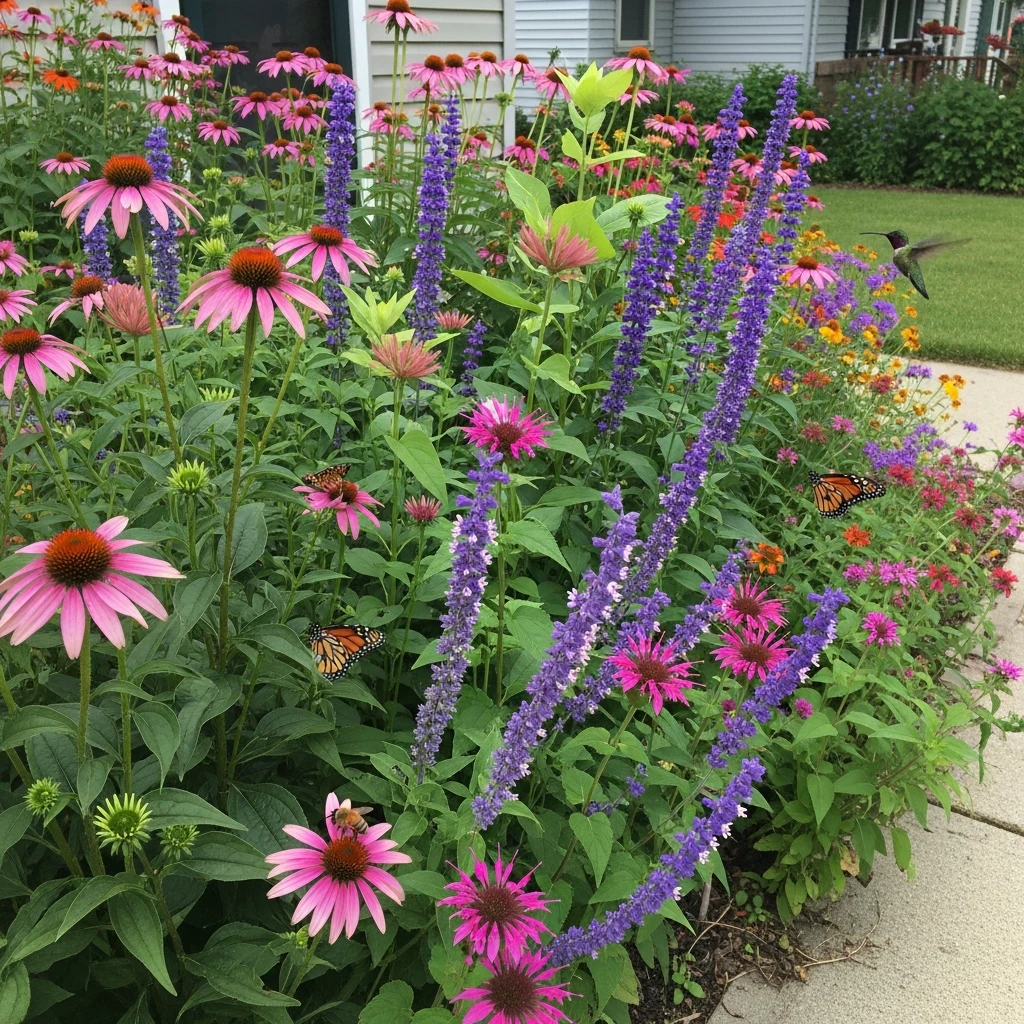 Pollinator-Friendly Garden - 50 Front Yard Landscaping Ideas for a Beautiful, Budget-Friendly Home
