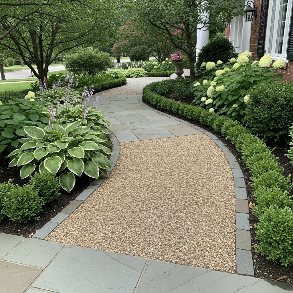 Gently Curved Walkways - 50 Front Yard Landscaping Ideas for a Beautiful, Budget-Friendly Home