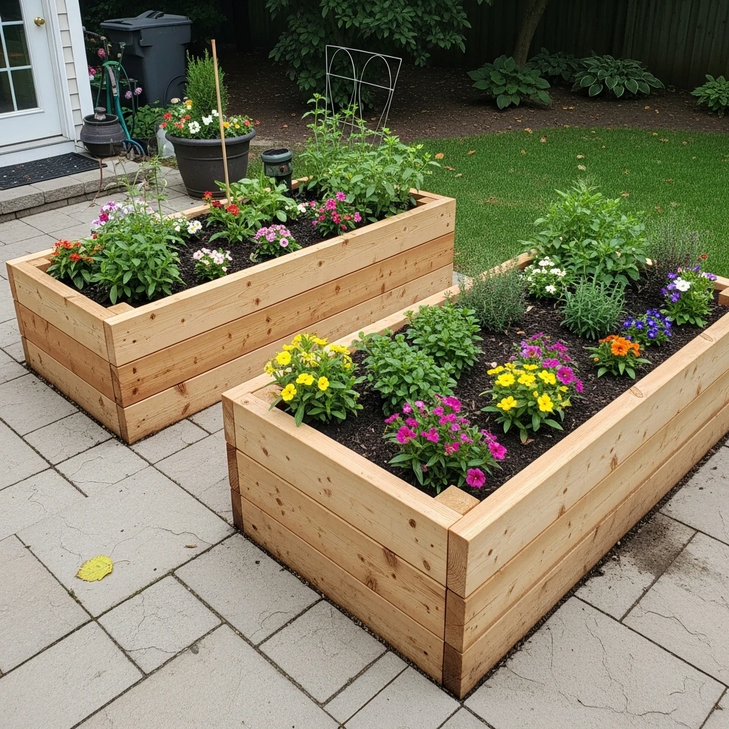 Raised Garden Beds - 50 Front Yard Landscaping Ideas for a Beautiful, Budget-Friendly Home