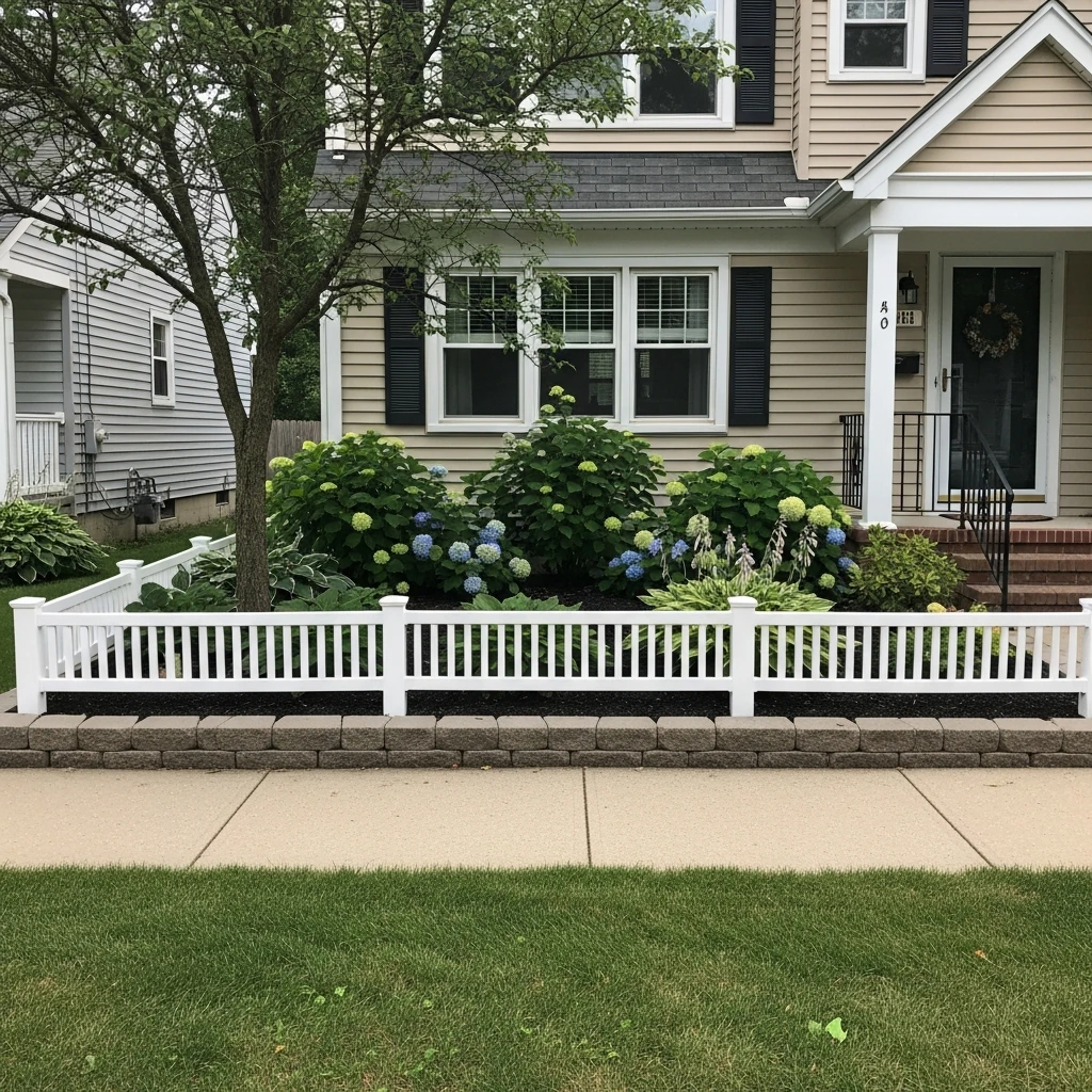 Low Front Yard Fence - 50 Front Yard Landscaping Ideas for a Beautiful, Budget-Friendly Home