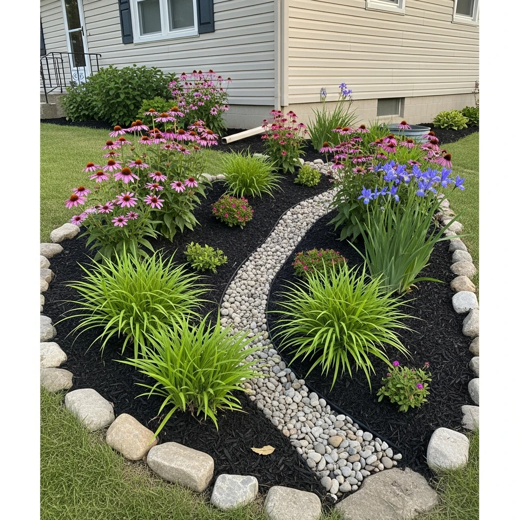 Rain Garden Design - 50 Front Yard Landscaping Ideas for a Beautiful, Budget-Friendly Home