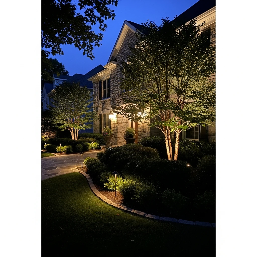 Smart Landscape Lighting - 50 Front Yard Landscaping Ideas for a Beautiful, Budget-Friendly Home