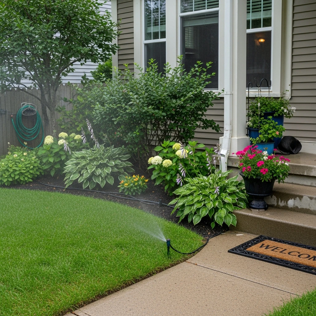 Smart Irrigation System - 50 Front Yard Landscaping Ideas for a Beautiful, Budget-Friendly Home