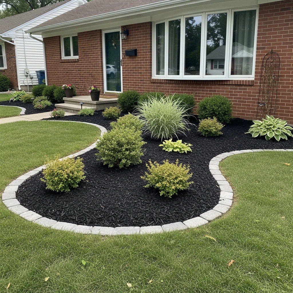 Curved Planting Beds - 50 Front Yard Landscaping Ideas for a Beautiful, Budget-Friendly Home