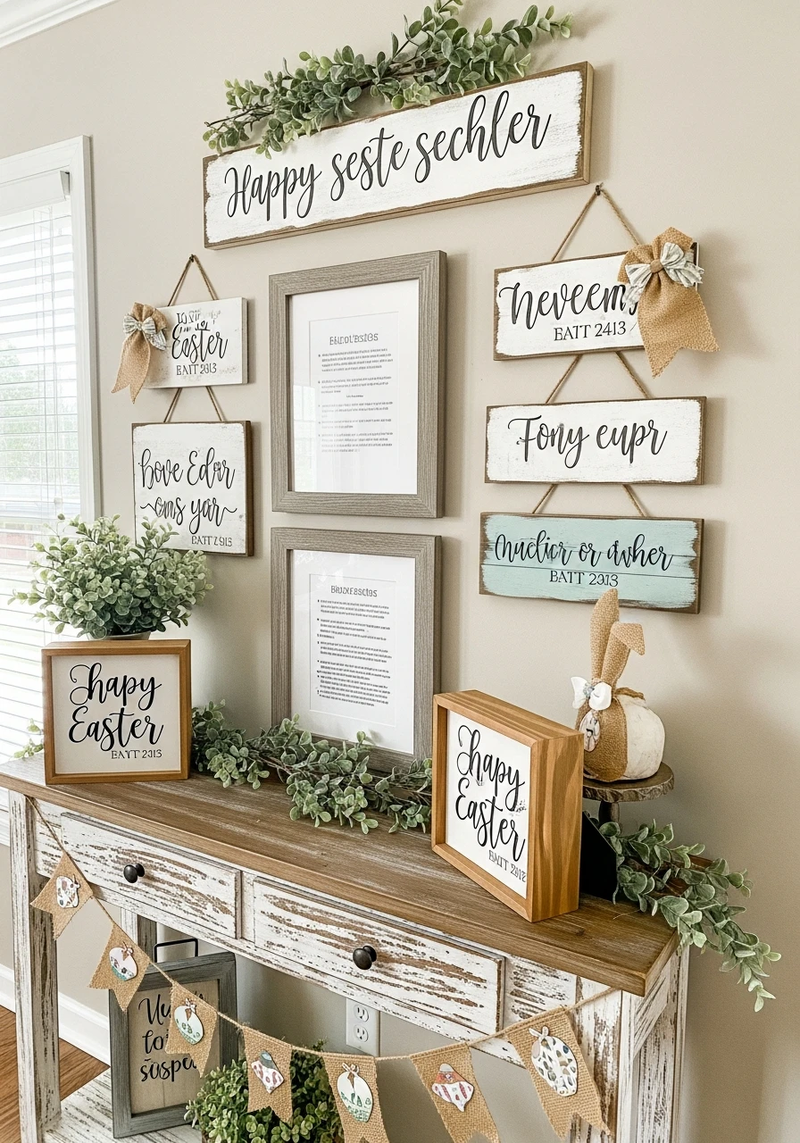 Scripture Wall Art - 50 Homemade Easter Decorations