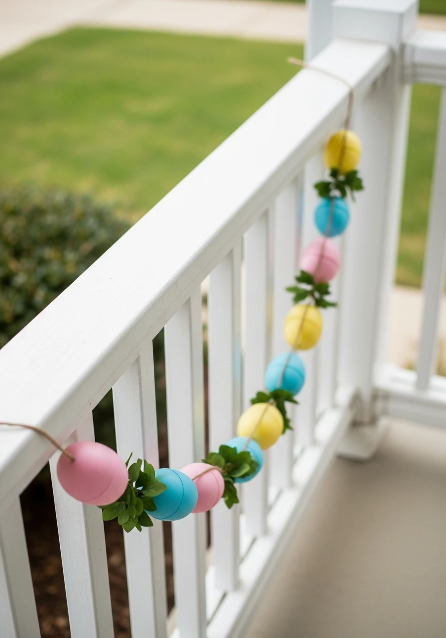 Weatherproof Egg Garland - 50 Homemade Easter Decorations
