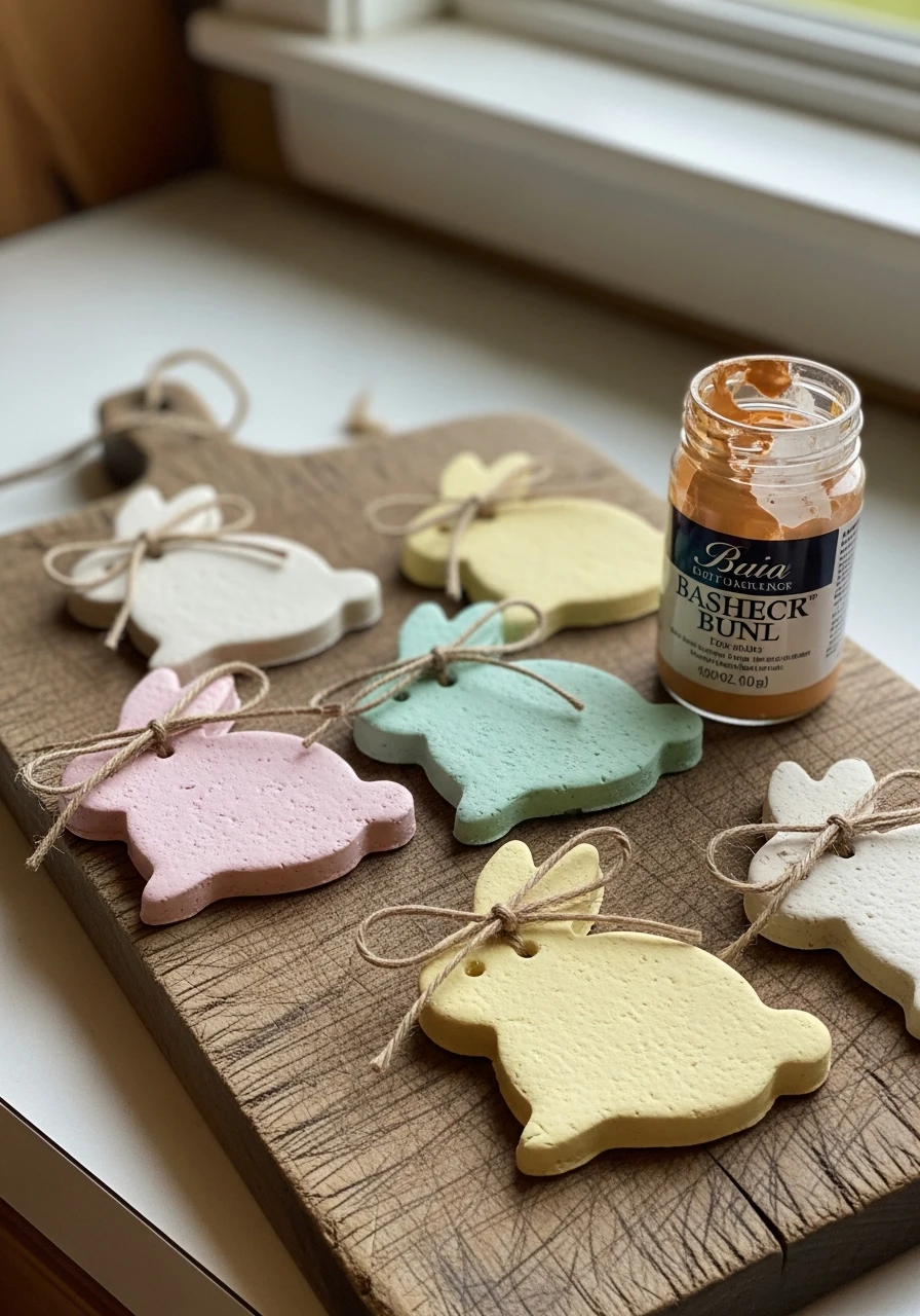 Salt Dough Bunnies - 50 Homemade Easter Decorations