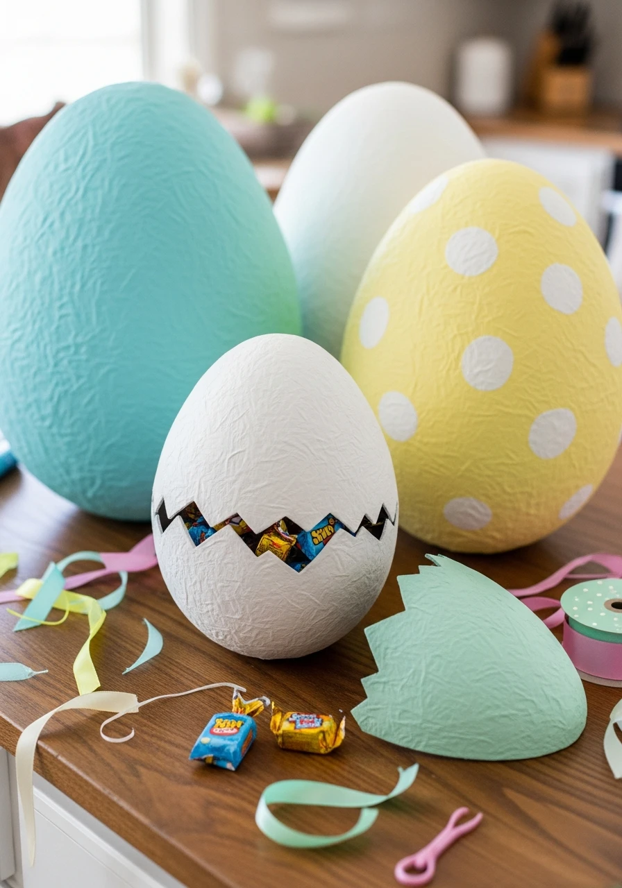 Large Surprise Eggs - 50 Homemade Easter Decorations