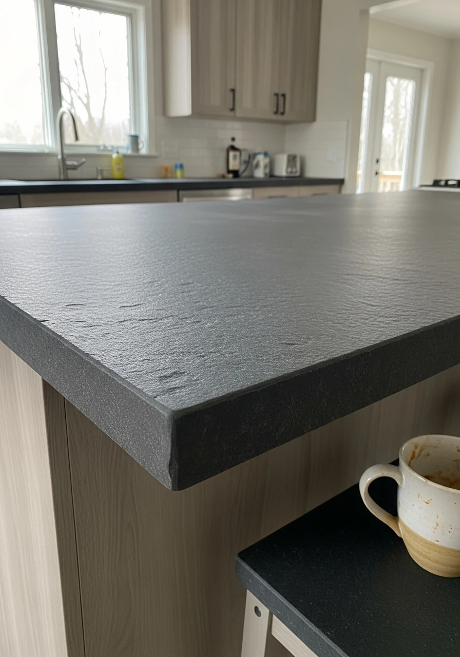 Leathered Stone Finish - 50 Kitchen Platform Ideas