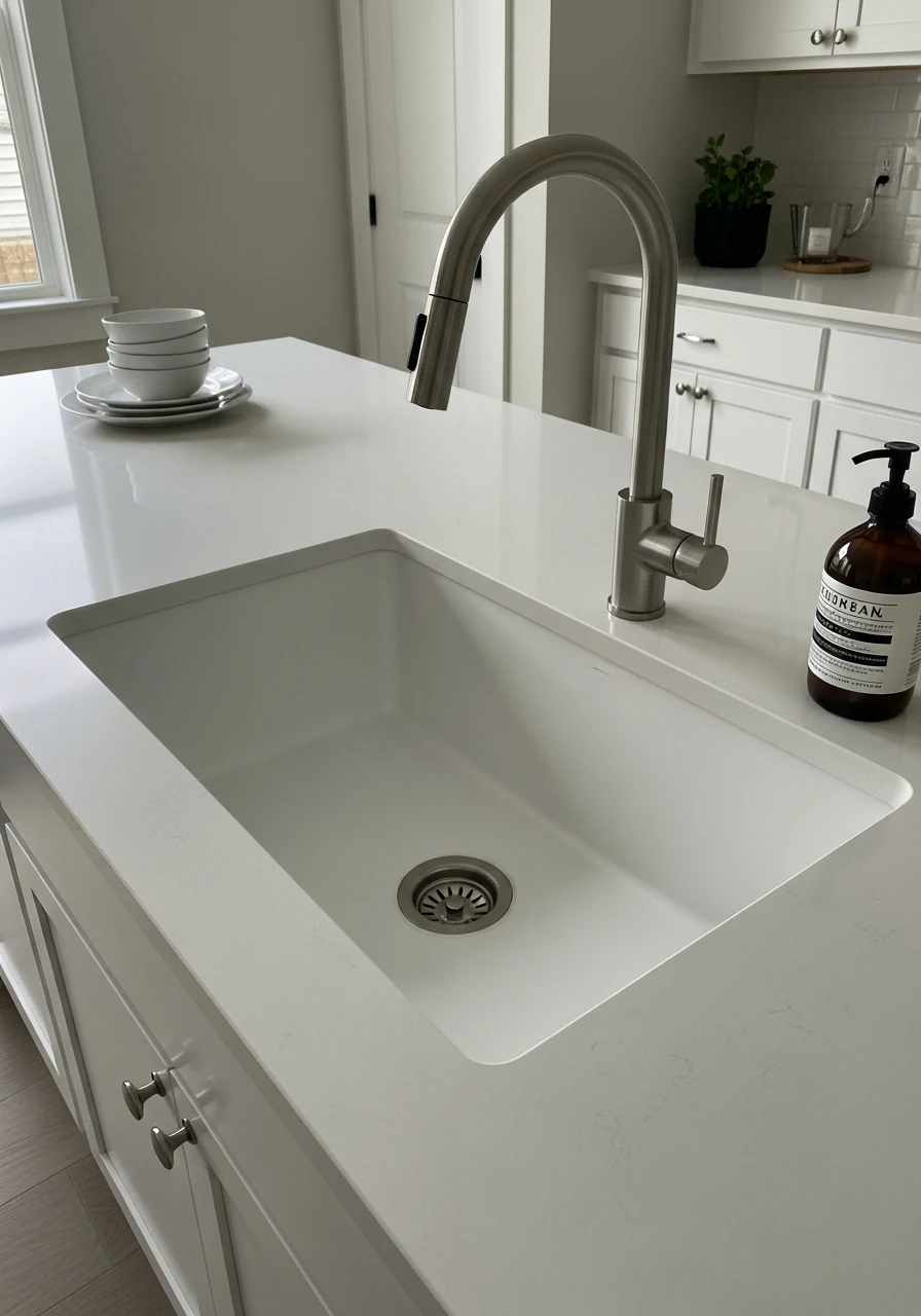 Seamless Integrated Sink - 50 Kitchen Platform Ideas