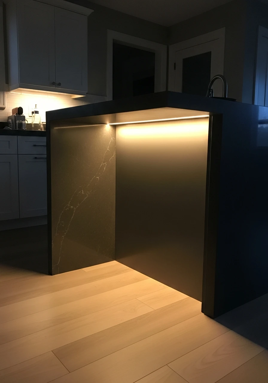 LED Edge Lighting - 50 Kitchen Platform Ideas