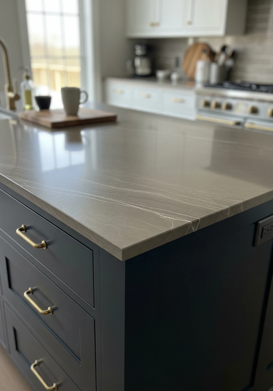 Neutral Taupe Platform - 50 Kitchen Platform Ideas