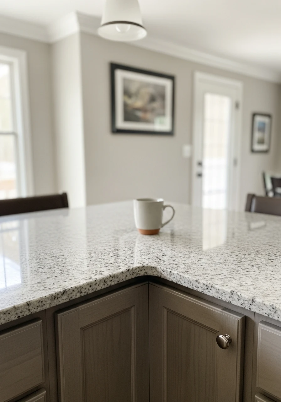 Sparkle Fleck Granite Platform - 50 Kitchen Platform Ideas