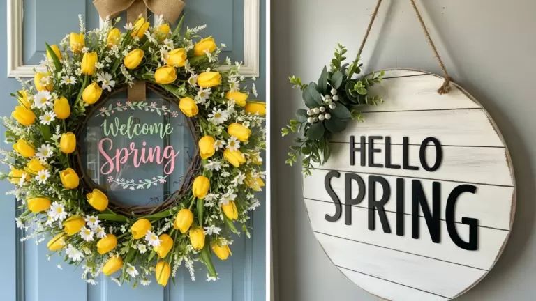 50 Spring Door Hanger Ideas