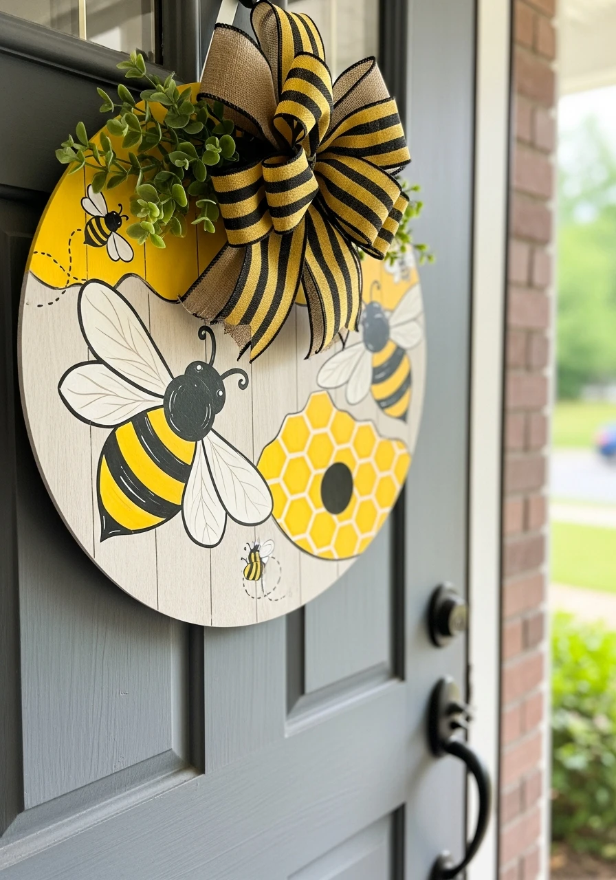 50 Spring Door Hanger Ideas - Addicted To Organization