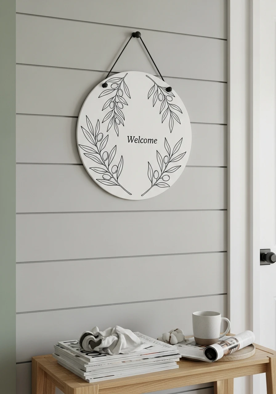 Botanical Welcome Hanger - 50 Spring Door Hanger Ideas