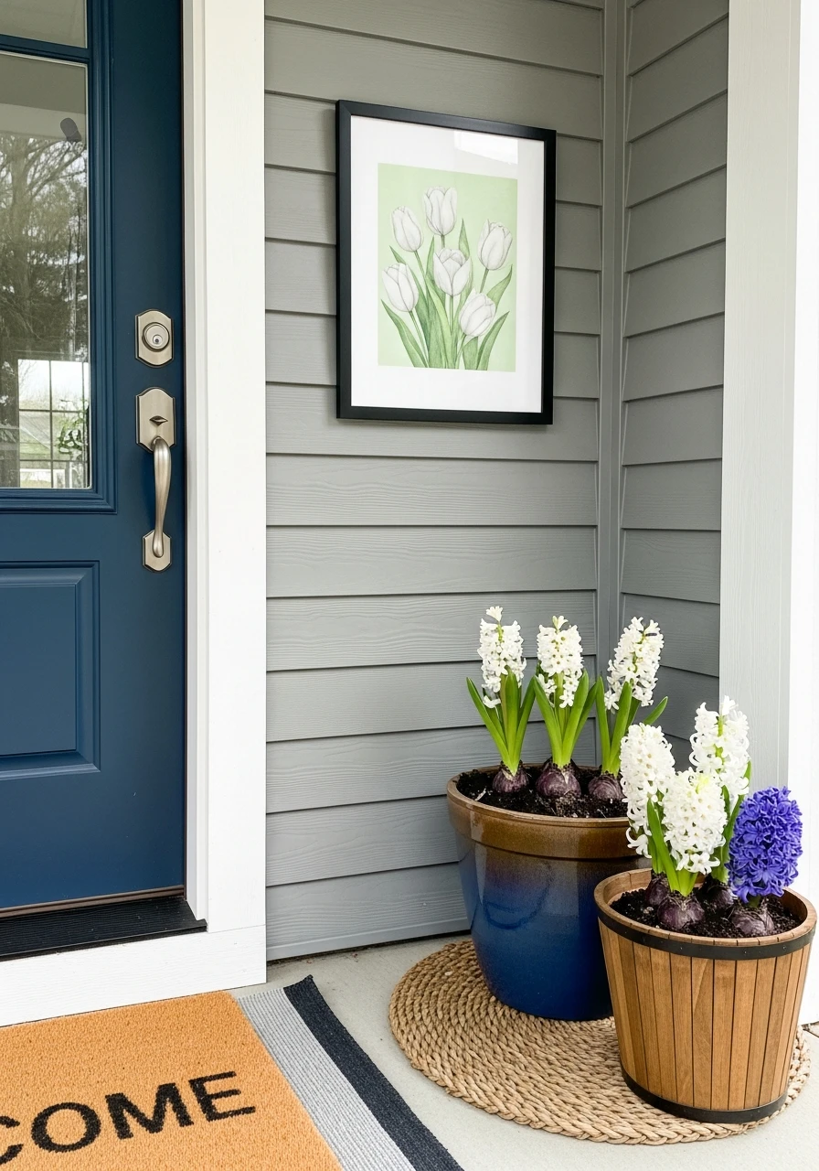 Outdoor Spring Art - 50 Spring Front Door Decor Ideas