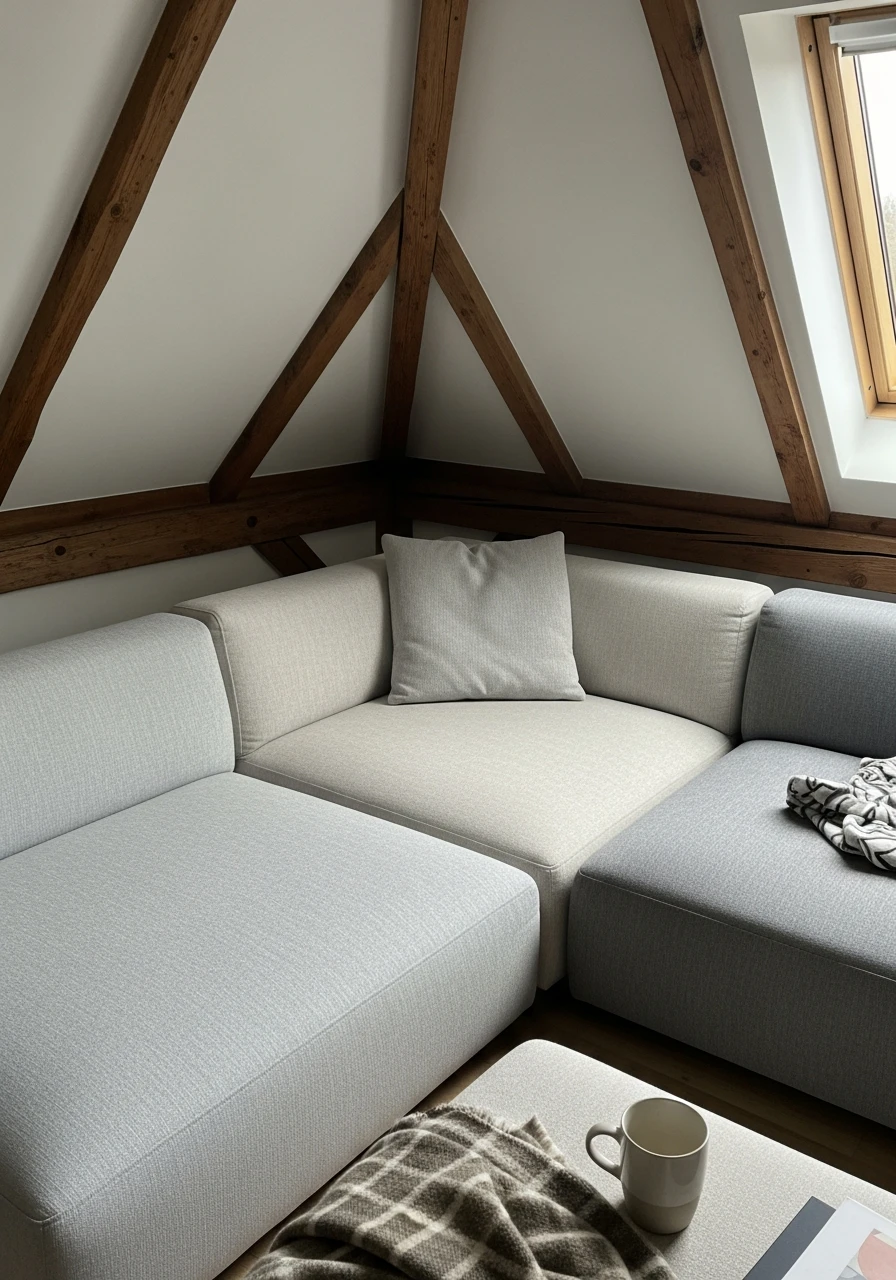 Flexible Modular Seating - Attic Living Room Ideas