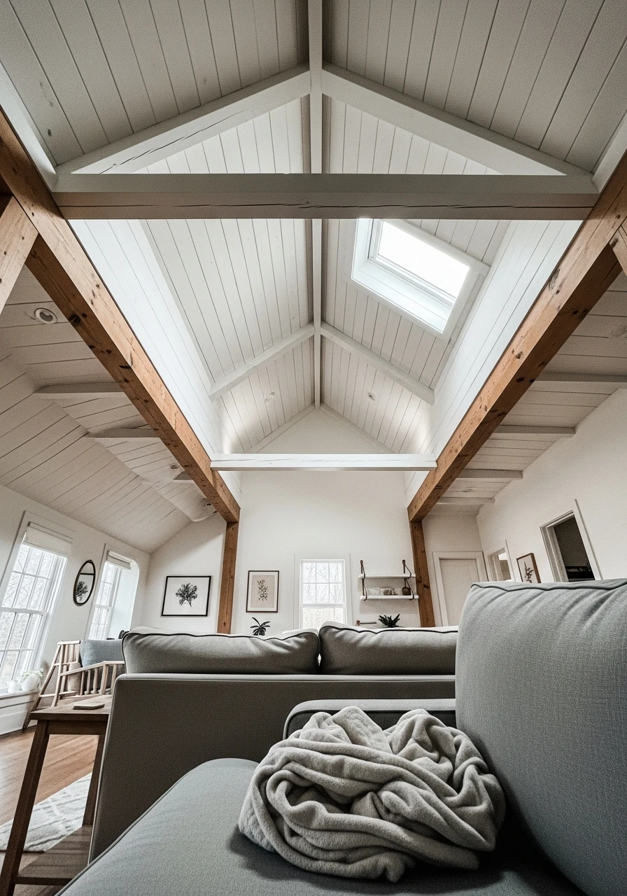 Highlight Vaulted Ceilings - Attic Living Room Ideas
